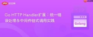 Go HTTP Handler扩展：统一错误处理与中间件链式调用实践