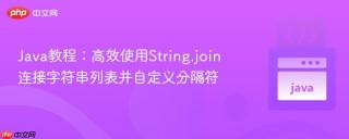 Java教程：高效使用String.join连接字符串列表并自定义分隔符