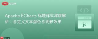 Apache ECharts 标题样式深度解析：自定义文本颜色与阴影效果