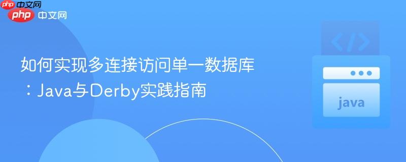 如何实现多连接访问单一数据库：Java与Derby实践指南
