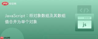 JavaScript：将对象数组及其数组值合并为单个对象