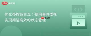 优化多按钮交互：使用事件委托实现简洁高效的状态管理