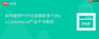 如何使用PHP过滤器使多个WooCommerce产品不可购买