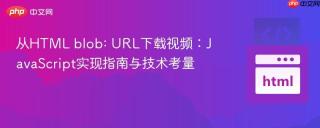 从HTML blob: URL下载视频：JavaScript实现指南与技术考量