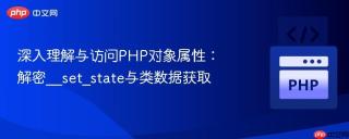 深入理解与访问PHP对象属性：解密__set_state与类数据获取