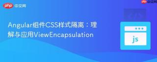 Angular组件CSS样式隔离：理解与应用ViewEncapsulation