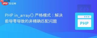 PHP in_array() 严格模式：解决前导零导致的非精确匹配问题
