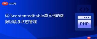 优化contenteditable单元格的数据回滚与状态管理