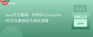 Java方法重构：利用BiConsumer和方法重载优化相似逻辑