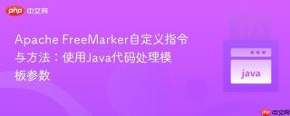 Apache FreeMarker自定义指令与方法：使用Java代码处理模板参数