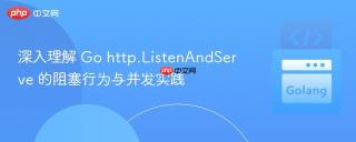 深入理解 Go http.ListenAndServe 的阻塞行为与并发实践