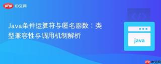 Java条件运算符与匿名函数：类型兼容性与调用机制解析