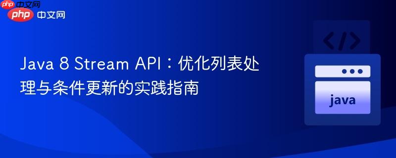 Java 8 Stream API：优化列表处理与条件更新的实践指南
