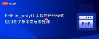 PHP in_array() 函数的严格模式应用与字符串前导零处理