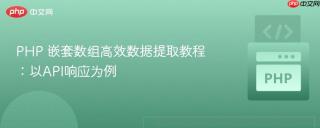 php 嵌套数组高效数据提取教程:以api响应为例
