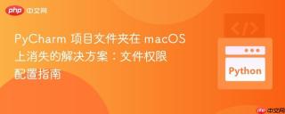 PyCharm 项目文件夹在 macOS 上消失的解决方案：文件权限配置指南