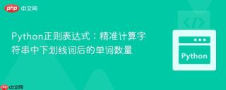 Python正则表达式：精准计算字符串中下划线词后的单词数量
