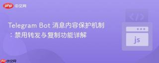 Telegram Bot 消息内容保护机制:禁用转发与复制功能详解