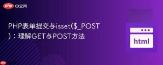 PHP表单提交与isset($_POST)：理解GET与POST方法
