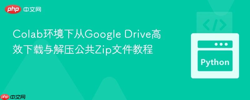 Colab环境下从Google Drive高效下载与解压公共Zip文件教程