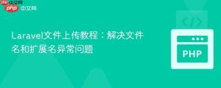Laravel文件上传教程：解决文件名和扩展名异常问题