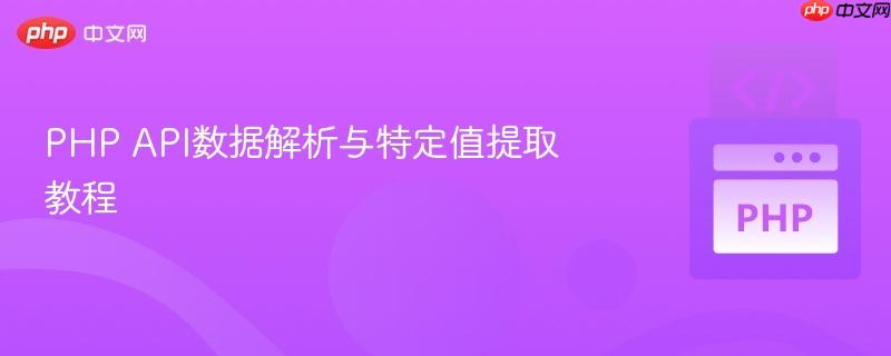 php api数据解析与特定值提取教程