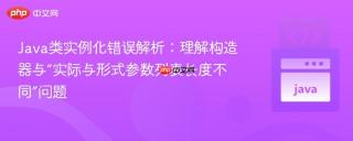 Java类实例化错误解析：理解构造器与“实际与形式参数列表长度不同”问题