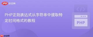 PHP正则表达式从字符串中提取特定时间格式的教程