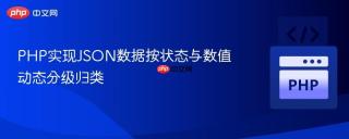 PHP实现JSON数据按状态与数值动态分级归类
