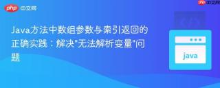 Java方法中数组参数与索引返回的正确实践：解决