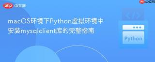 macOS环境下Python虚拟环境中安装mysqlclient库的完整指南
