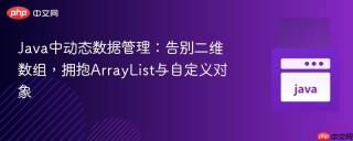 Java中动态数据管理：告别二维数组，拥抱ArrayList与自定义对象