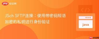JSch SFTP连接：使用带密码短语加密的私钥进行身份验证
