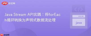 Java Stream API实践：将forEach循环转换为声明式数据流处理
