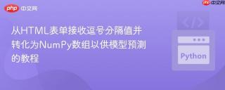 从HTML表单接收逗号分隔值并转化为NumPy数组以供模型预测的教程