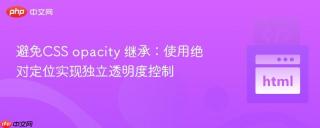 避免CSS opacity 继承：使用绝对定位实现独立透明度控制
