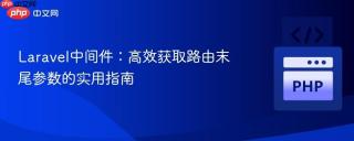 Laravel中间件：高效获取路由末尾参数的实用指南