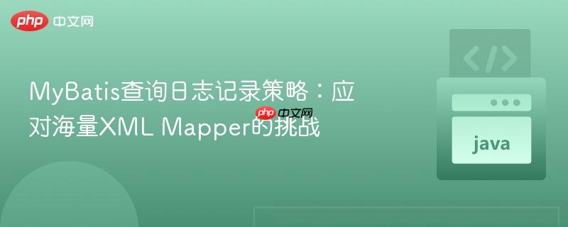 MyBatis查询日志记录策略:应对海量XML Mapper的挑战