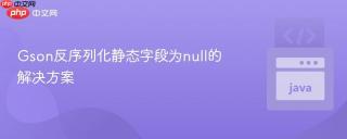 Gson反序列化静态字段为null的解决方案
