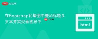 在Bootstrap轮播图中叠加标题与文本并实现垂直居中