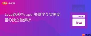 java继承中super关键字与实例变量的独立性解析
