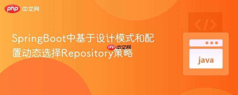 SpringBoot中基于设计模式和配置动态选择Repository策略