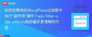 如何优雅地在WordPress过滤器中执行“副作用”操作？wp-filter-side-effects助你编写更清晰的代码