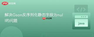 解决Gson反序列化静态字段为null的问题