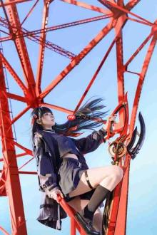 日本美少女COS《鸣潮》千咲！谁家JK走出游戏了？
