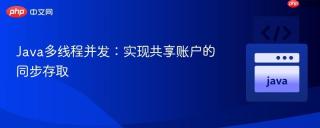 Java多线程并发：实现共享账户的同步存取