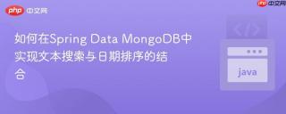 如何在Spring Data MongoDB中实现文本搜索与日期排序的结合