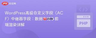 WordPress高级自定义字段（ACF）中继器字段：数据存储与前端渲染详解
