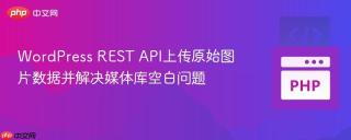 WordPress REST API上传原始图片数据并解决媒体库空白问题