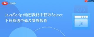 JavaScript动态表格中获取Select下拉框选中值及管理教程